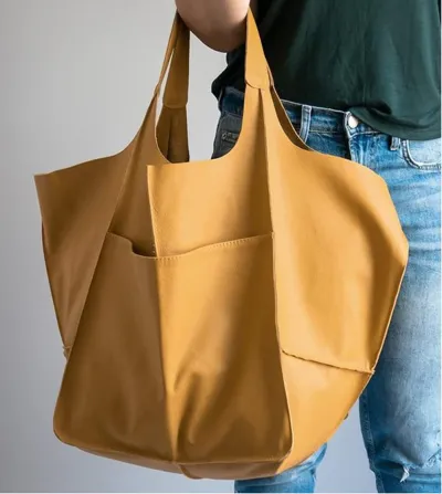 Women Fashion Casual Solid Color PU Large Capacity Soft Leather Clutch Shoulder Bag