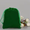 Green Velvet Bag