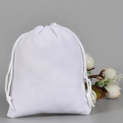 Simple Drawstring Velvet Jewelry Packaging Bag