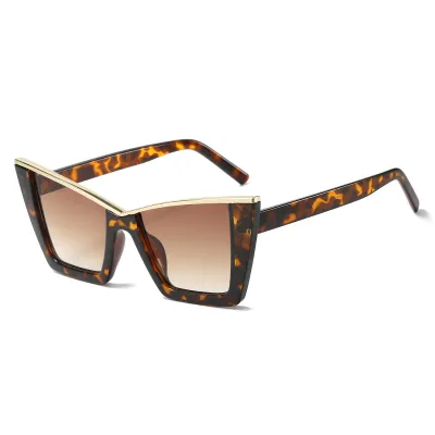 Women Fashion Cat Eye Large Frame Sunglasses
