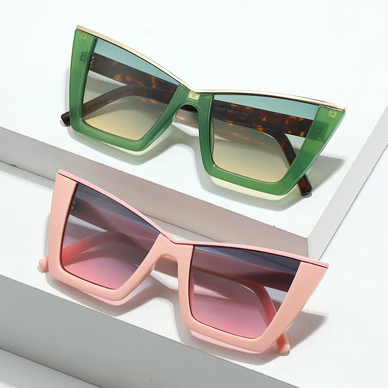Women Fashion Cat Eye Large Frame Sunglasses