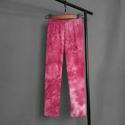 Kids Baby Girls Fashion Multicolor Sports Leggings Pants Outerwear with Milk Fiber