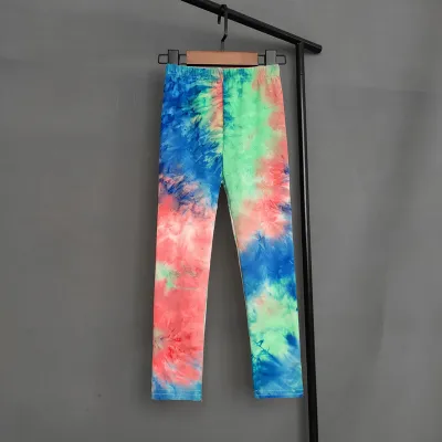 Kids Baby Girls Fashion Multicolor Sports Leggings Pants Outerwear with Milk Fiber