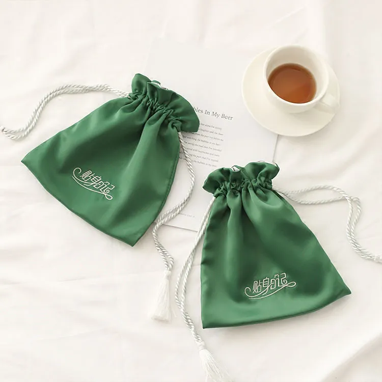 Fashion Tassel Drawstring Cosmetic Jewelry Packaging Storage Bag