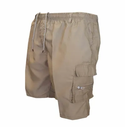 Men Casual Outdoor Mid-Rise Multi-Pocket Loose Bermuda Shorts
