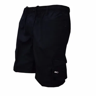 Men Casual Outdoor Mid-Rise Multi-Pocket Loose Bermuda Shorts