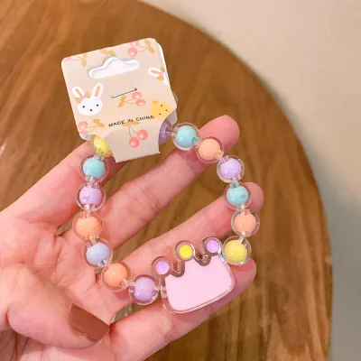 Children Kids Baby Fashion Girls Cartoon Beads Bracelet