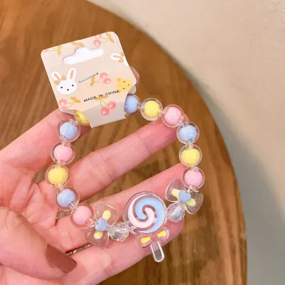 Children Kids Baby Fashion Girls Cartoon Beads Bracelet