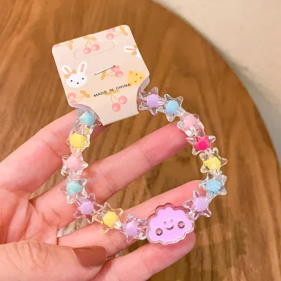 Children Kids Baby Fashion Girls Cartoon Beads Bracelet