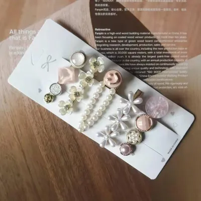 Summer Women Fashion Geometric Metal Hair Clip Set