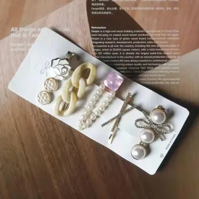 Summer Women Fashion Geometric Metal Hair Clip Set