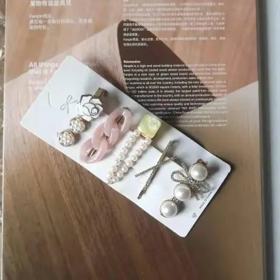 Summer Women Fashion Geometric Metal Hair Clip Set
