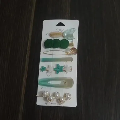 Summer Women Fashion Geometric Metal Hair Clip Set