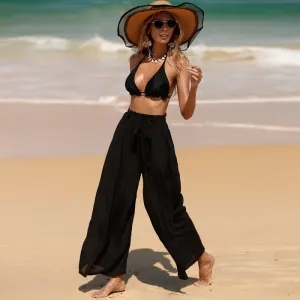 Women Casual Loose Beach Vacation Pants