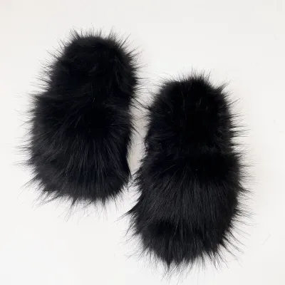 Women Fashion Casual Color Blocking Soft Plush House Slippers