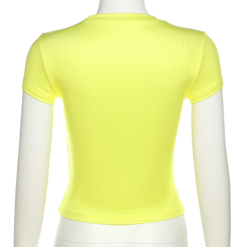 ★★Adairs★★ 3S Raglan Slim Tee Powder Yellow JC6679 Slub Boxy-Crop Tee | Madewell
