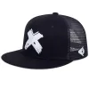 Black White Mesh Cap