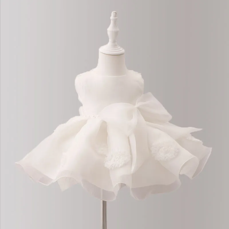 Toddlers Newborn Baby Fashion Girls Sleeveless Mesh Floral Princess Dress for Girls