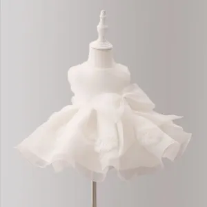 Toddlers Newborn Baby Fashion Girls Sleeveless Mesh Floral Princess Dress for Girls