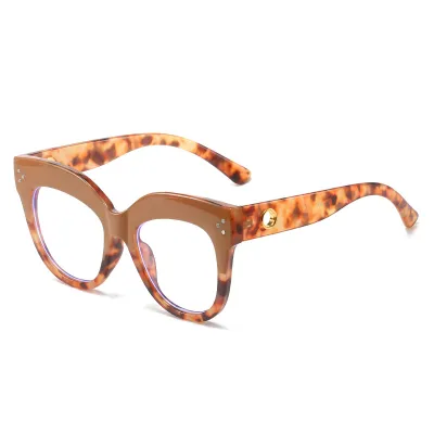 Women Retro Simple Oval Glasses Frame