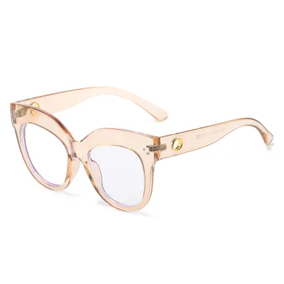 Women Retro Simple Oval Glasses Frame