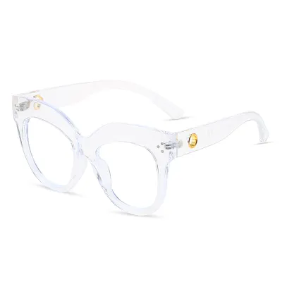 Women Retro Simple Oval Glasses Frame