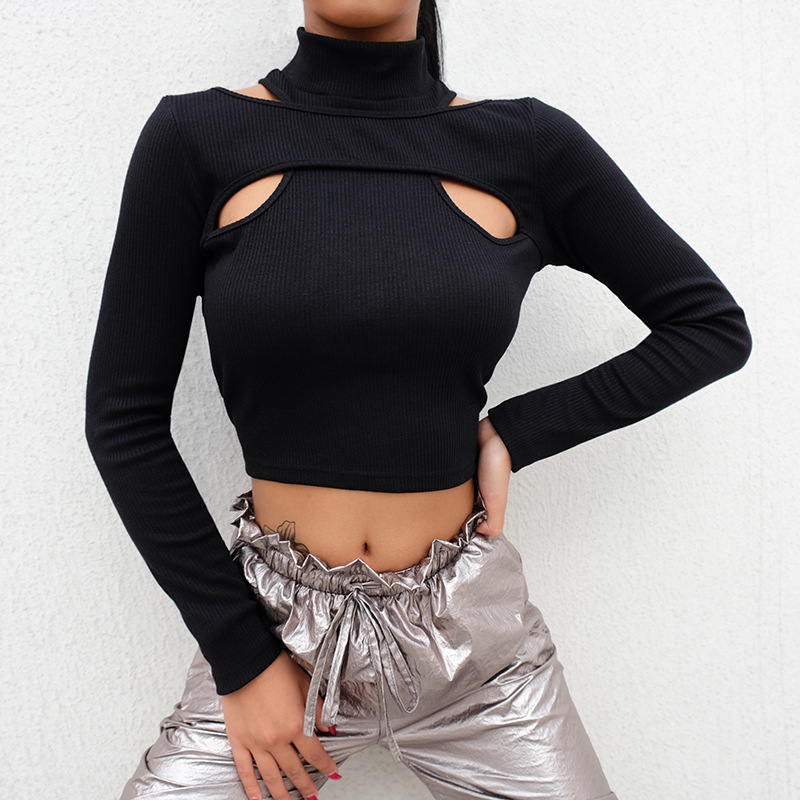 Wholesale Women Solid Color Hollow Fake Two Piece Design