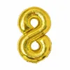 40 Inch Gold Thin Body American Version Large Number Aluminum Film Balloon (8)