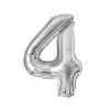 40 Inch Silver Large Number Aluminum Film Balloon (4)