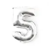 40 Inch Silver Large Number Aluminum Film Balloon (5)