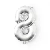 40 Inch Silver Large Number Aluminum Film Balloon (8)