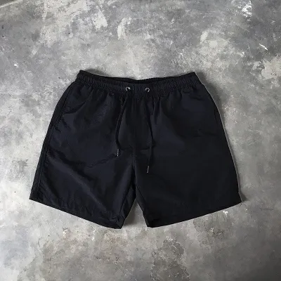 Men Casual Candy Color Mid Waist Sports Shorts