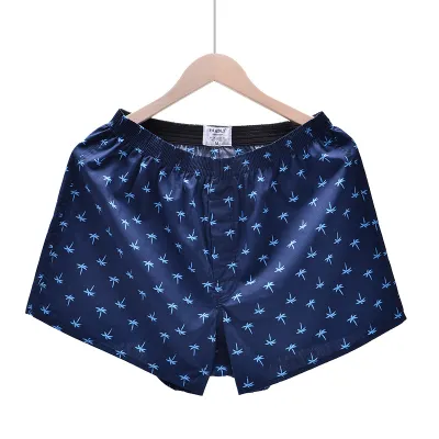 Men Fashion Printed Loose Breathable Cotton Beach Shorts