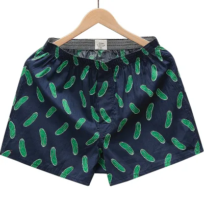 Men Fashion Printed Loose Breathable Cotton Beach Shorts