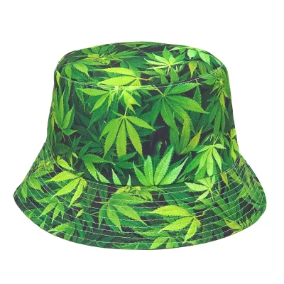 Unisex Trendy Leopard Print Cotton Bucket Hat for Couples