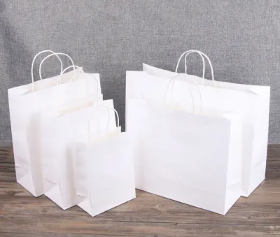 Fashion Multiple Specifications Kraft Paper Gift Shopping Bag