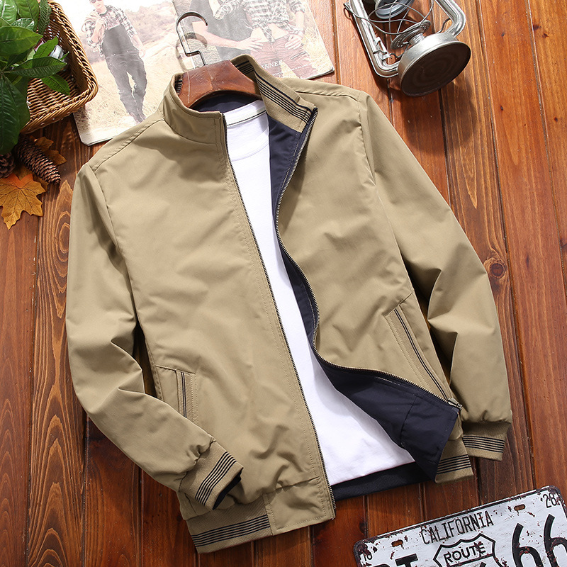 Wholesale Men Casual Stand Collar Zipper Reversible Wearable Wholesale Men Casual Stand Collar Zipper Reversible Wearable