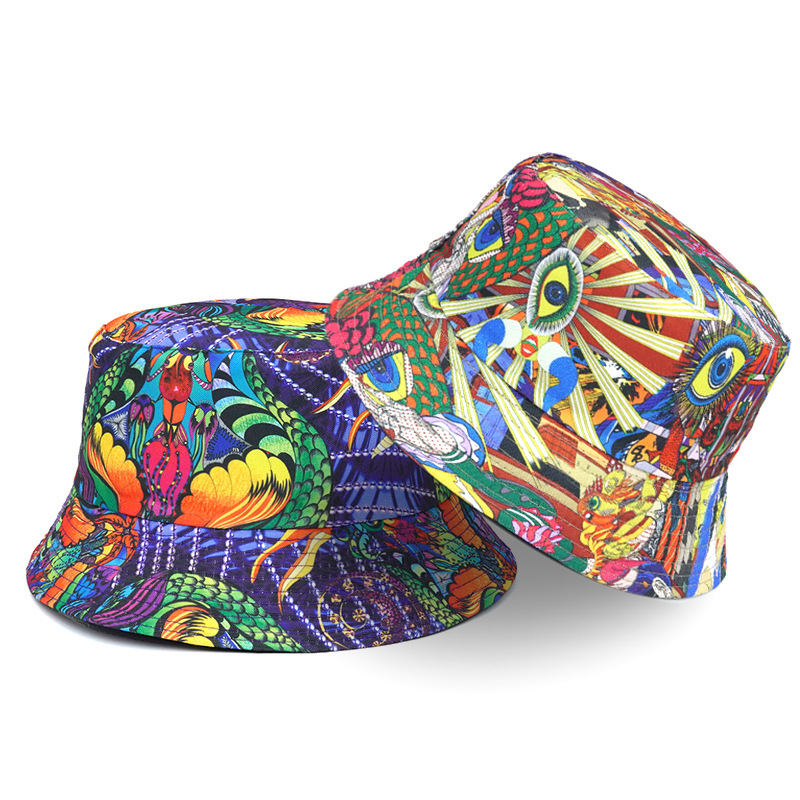 Wholesale Unisex Trendy Graffiti Print Bucket Hat Wholesale Unisex Trendy Graffiti Print Bucket Hat