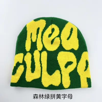 Unisex Trendy Hip-Hop Alphabet Jacquard Knit Beanie