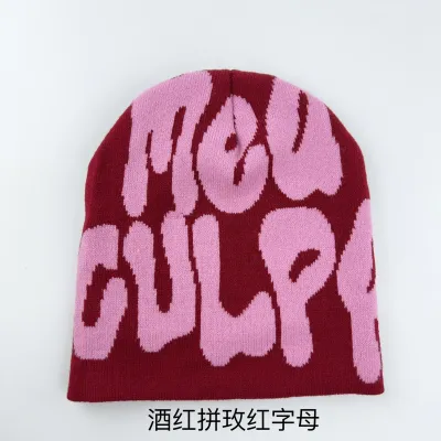 Unisex Trendy Hip-Hop Alphabet Jacquard Knit Beanie