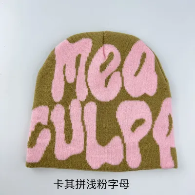 Unisex Trendy Hip-Hop Alphabet Jacquard Knit Beanie