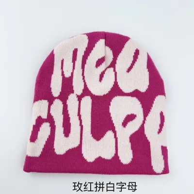 Unisex Trendy Hip-Hop Alphabet Jacquard Knit Beanie