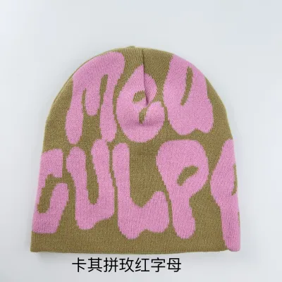 Unisex Trendy Hip-Hop Alphabet Jacquard Knit Beanie