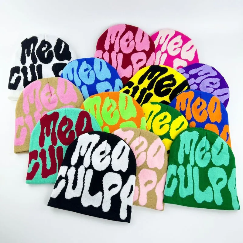 Unisex Trendy Hip-Hop Alphabet Jacquard Knit Beanie