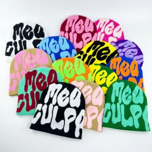 Unisex Trendy Hip-Hop Alphabet Jacquard Knit Beanie