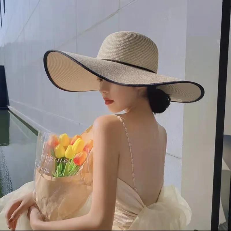 Summer Women Fashion Beach Straw Woven Sun Hat