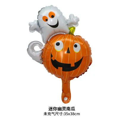 Halloween Party Decoration Pumpkin Spider Ghost Bat Aluminum Film Balloon