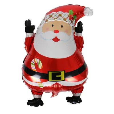Christmas Cartoon Santa Snowman Sock Balloon Holiday Party Decoration