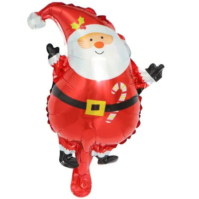 Christmas Cartoon Santa Snowman Sock Balloon Holiday Party Decoration