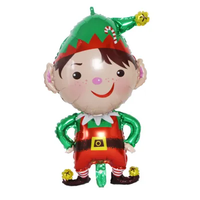 Christmas Cartoon Santa Snowman Sock Balloon Holiday Party Decoration